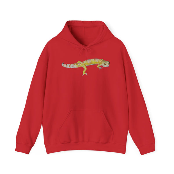 Albino Leopard Gecko Hoodie — Reptile Graphic Sweatshirt
