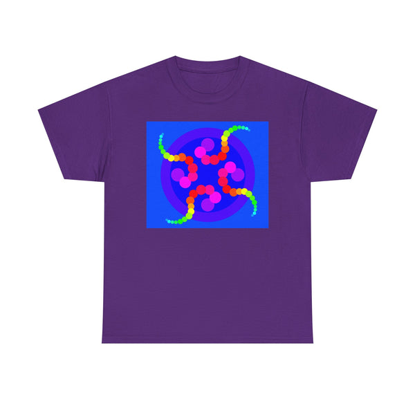 Mesmerizing Rainbow Jellyfish T-Shirt — Colorful Psychedelic Geometric Tee