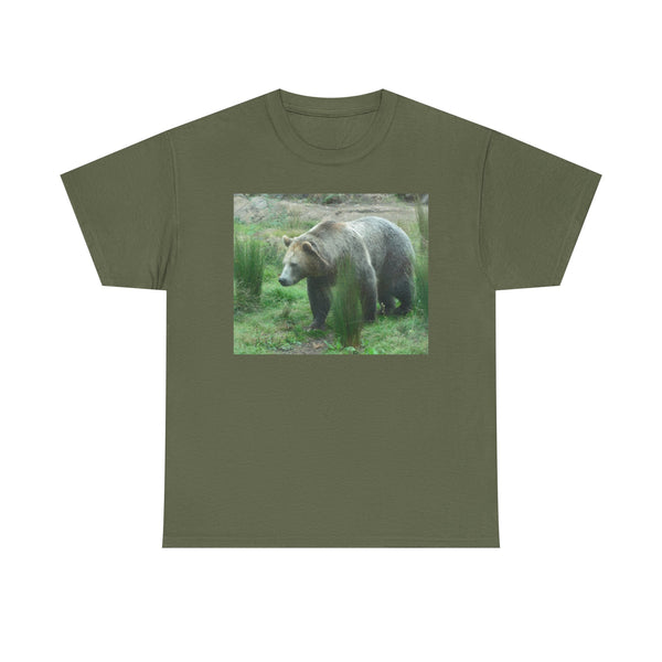 Grizzly Bear Photo T-Shirt — Vintage Style Grizzly Wildlife Tee