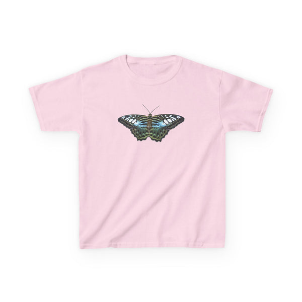 Blue Clipper Butterfly Kids T‑Shirt —  Graphic Tee for Children