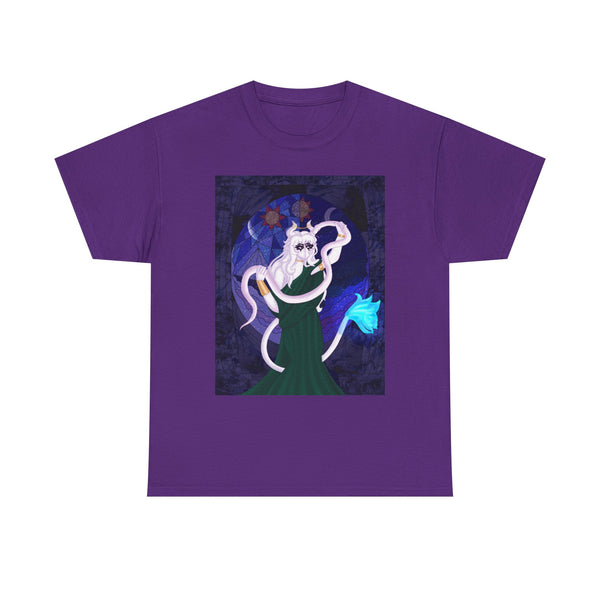Mystical Goat Sorceress T‑Shirt — Astrological Mage Graphic Tee