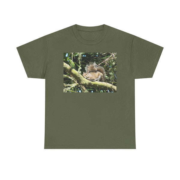 Sleeping Squirrel Photo Tee | Cute Nature Wildlife Gift