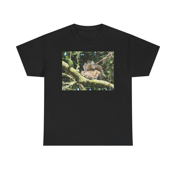 Sleeping Squirrel Photo Tee | Cute Nature Wildlife Gift
