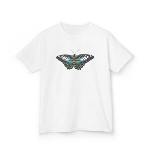 Blue Clipper Butterfly Kids T‑Shirt —  Graphic Tee for Children