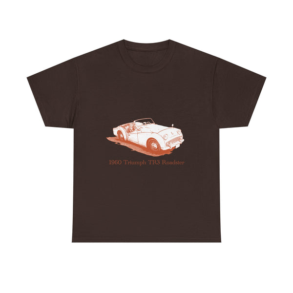 Classic 1960 Triumph TR3 Roadster Tee — Vintage British Sports Car T-Shirt
