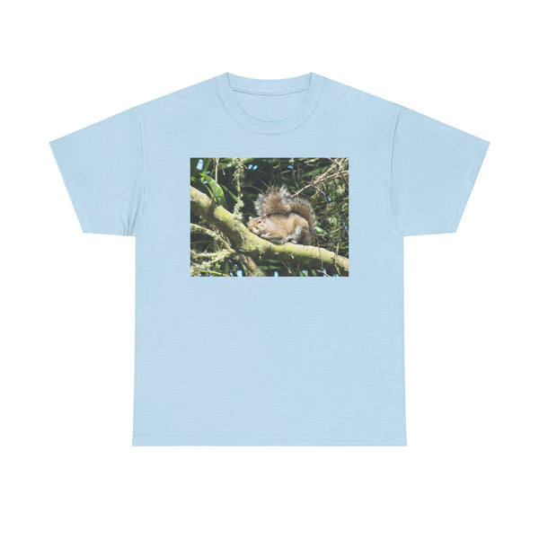 Sleeping Squirrel Photo Tee | Cute Nature Wildlife Gift