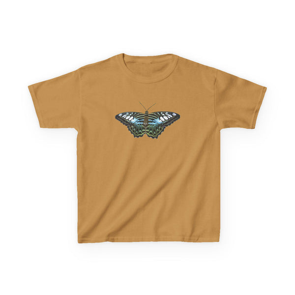 Blue Clipper Butterfly Kids T‑Shirt —  Graphic Tee for Children