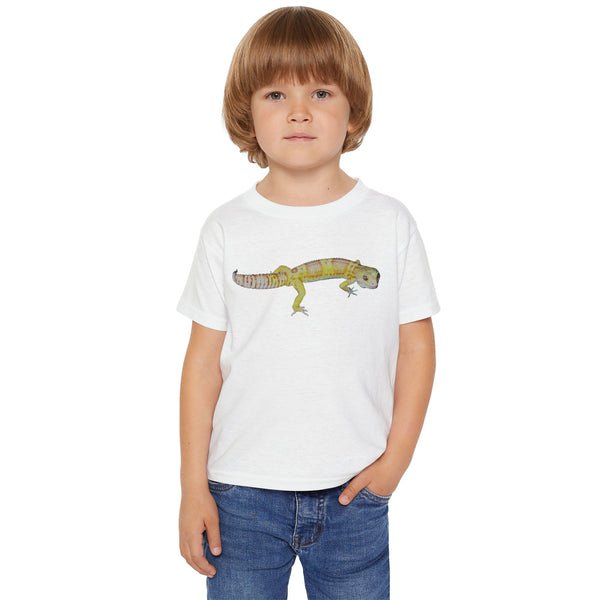 Albino Leopard Gecko Toddler Tee — Cute Reptile Kids Shirt