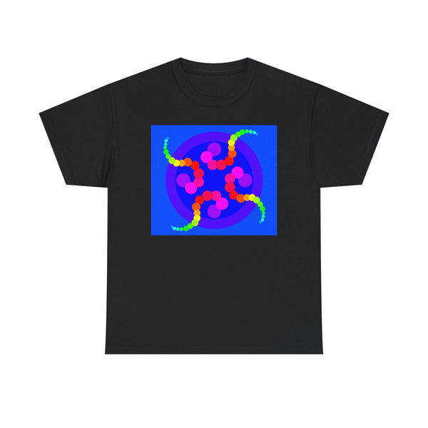 Mesmerizing Rainbow Jellyfish T-Shirt — Colorful Psychedelic Geometric Tee