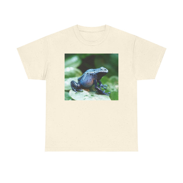Blue Poison Dart Frog Photo Tee — Tropical Amphibian Nature T-Shirt