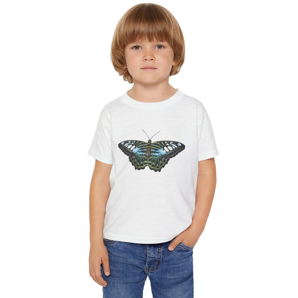 Blue Clipper Butterfly Toddler T-Shirt —  Cute Nature Tee for Kids