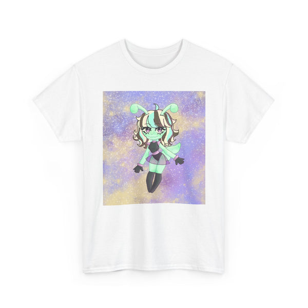 Cute Alien Girl Graphic Tee — Pastel Space Aesthetic T-Shirt