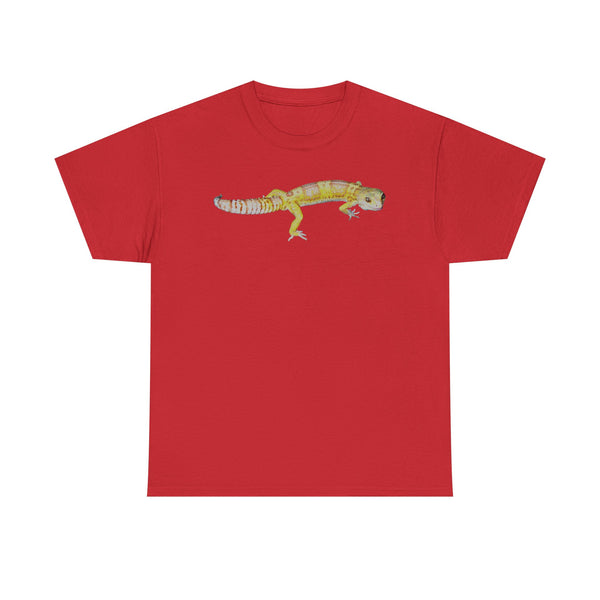 Albino Leopard Gecko Graphic Tee — Cute Yellow Reptile T-Shirt