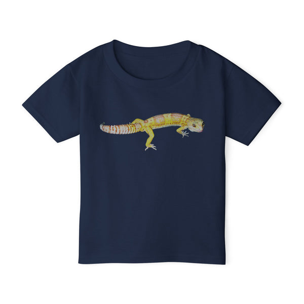 Albino Leopard Gecko Toddler Tee — Cute Reptile Kids Shirt