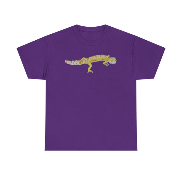 Albino Leopard Gecko Graphic Tee — Cute Yellow Reptile T-Shirt