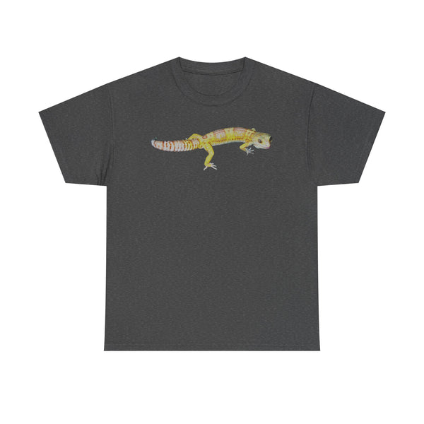 Albino Leopard Gecko Graphic Tee — Cute Yellow Reptile T-Shirt