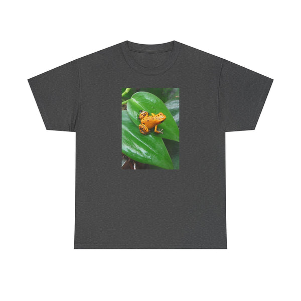 Orange Strawberry Dart Frog Photo T-Shirt — Tropical Frog Nature Tee