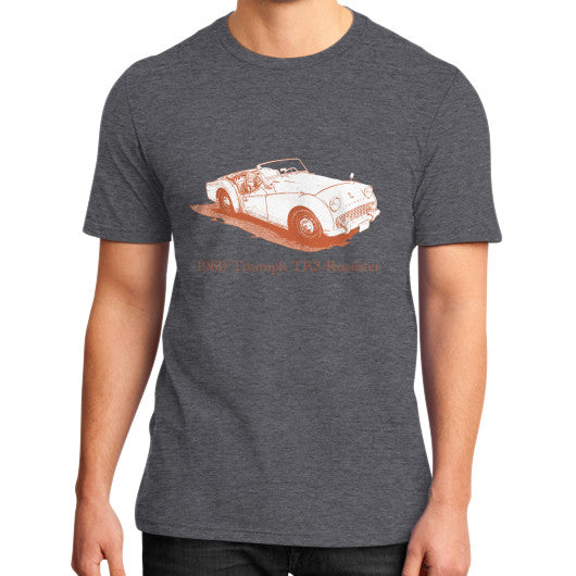 1960 Triumph TR3 Roadster District T-Shirt Heather charcoal Rachel Jensen Designs