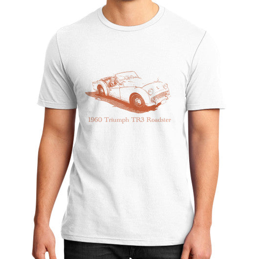 1960 Triumph TR3 Roadster District T-Shirt White Rachel Jensen Designs