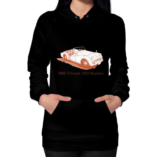 1960 Triumph TR3 Roadster Unisex Hoodie Black Rachel Jensen Designs