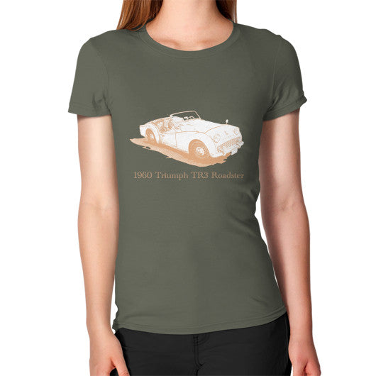 1960 Triumph TR3 Roadster Women's T-Shirt Lieutenant Rachel Jensen Designs