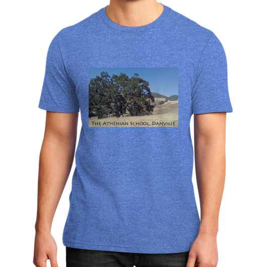 Athenian Oak District T-Shirt Heather blue Rachel Jensen Designs