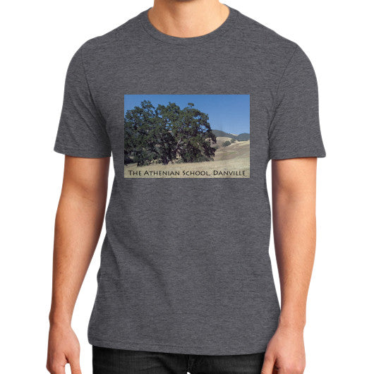 Athenian Oak District T-Shirt Heather charcoal Rachel Jensen Designs