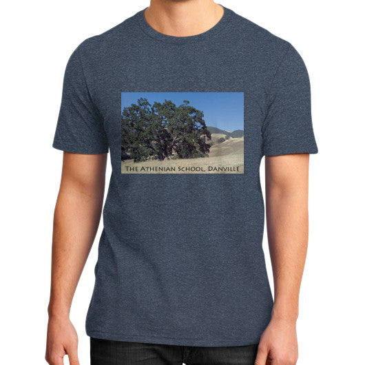 Athenian Oak District T-Shirt Heather navy Rachel Jensen Designs