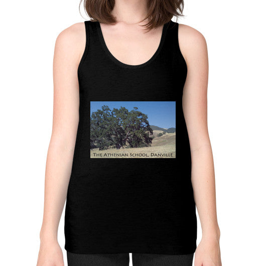 Athenian Oak Unisex Fine Jersey Tank Black Rachel Jensen Designs