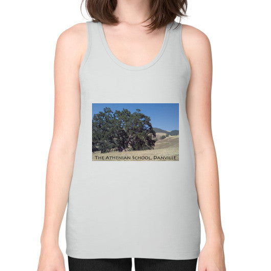 Athenian Oak Unisex Fine Jersey Tank Silver Rachel Jensen Designs