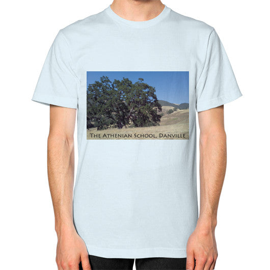 Athenian Oak Unisex T-Shirt Light blue Rachel Jensen Designs