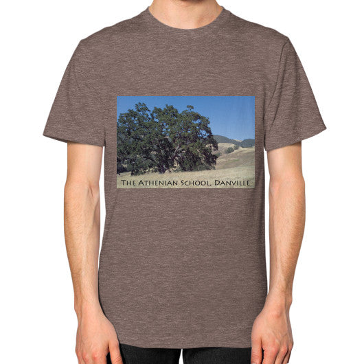 Athenian Oak Unisex T-Shirt Tri-Blend Coffee Rachel Jensen Designs