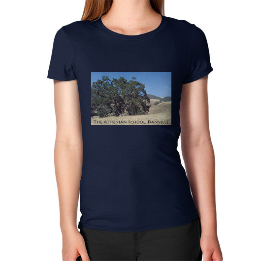 Athenian Oak Women's T-Shirt Navy Rachel Jensen Designs