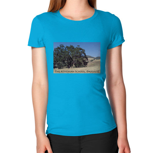 Athenian Oak Women's T-Shirt Teal Rachel Jensen Designs