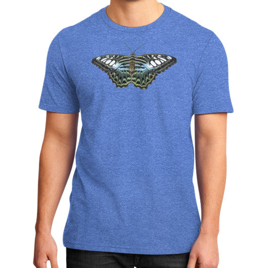 Blue Clipper Butterfly Tee Heather blue Rachel Jensen Designs