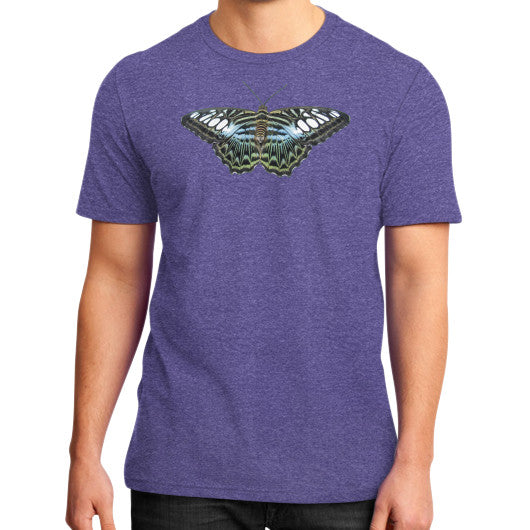 Blue Clipper Butterfly Tee Heather purple Rachel Jensen Designs