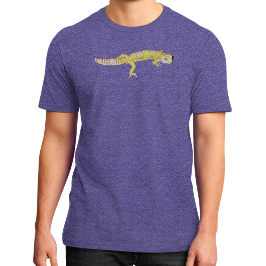 Fancy Albino Leopard Gecko Tee Heather purple Rachel Jensen Designs