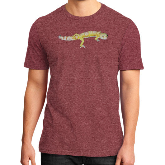 Fancy Albino Leopard Gecko Tee Heather red Rachel Jensen Designs