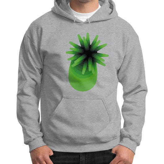 Green Anemone Gildan Hoodie Sport grey Rachel Jensen Designs