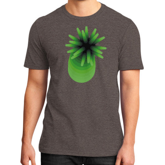 Green Anemone Tee Heather brown Rachel Jensen Designs