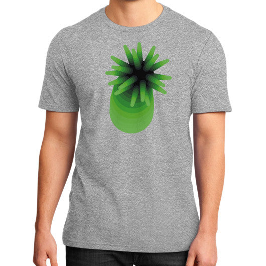 Green Anemone Tee Heather grey Rachel Jensen Designs