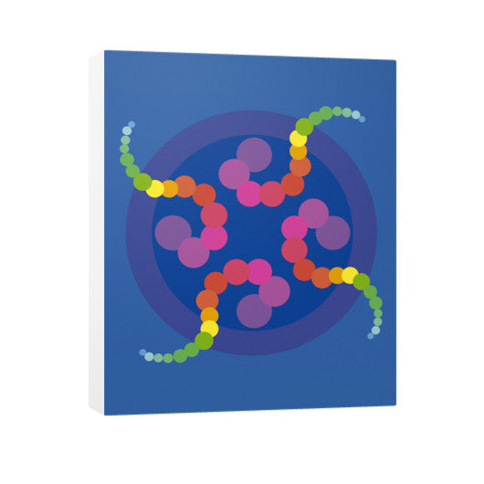 Mezmerizing Rainbow Jellyfish Vertical Canvas  Rachel Jensen Designs