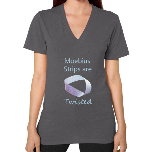 Moebius Unisex V-Neck T-Shirt Asphalt Rachel Jensen Designs