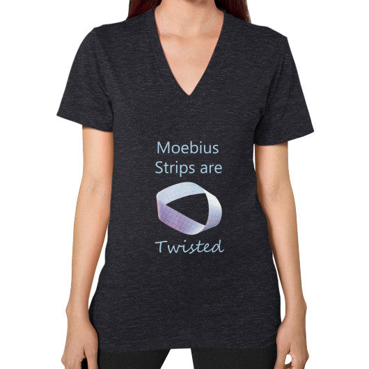Moebius Unisex V-Neck T-Shirt Tri-Blend Black Rachel Jensen Designs