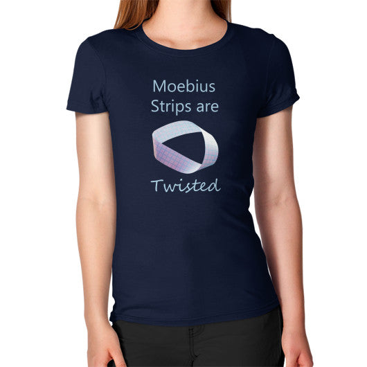 Moebius Women's T-Shirt Navy Rachel Jensen Designs