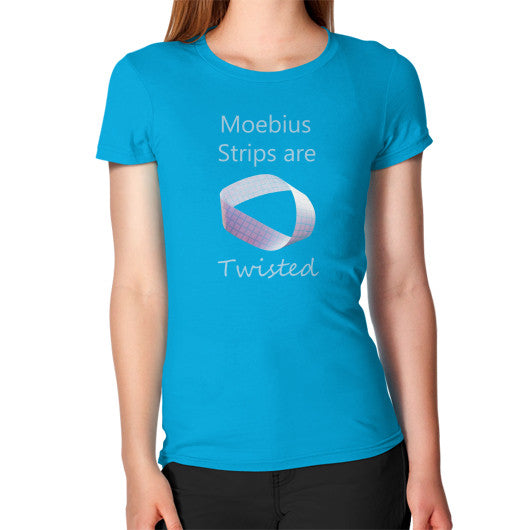 Moebius Women's T-Shirt Teal Rachel Jensen Designs