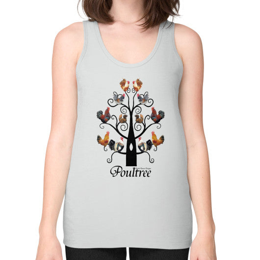 Poultree Unisex Fine Jersey Tank Silver Rachel Jensen Designs