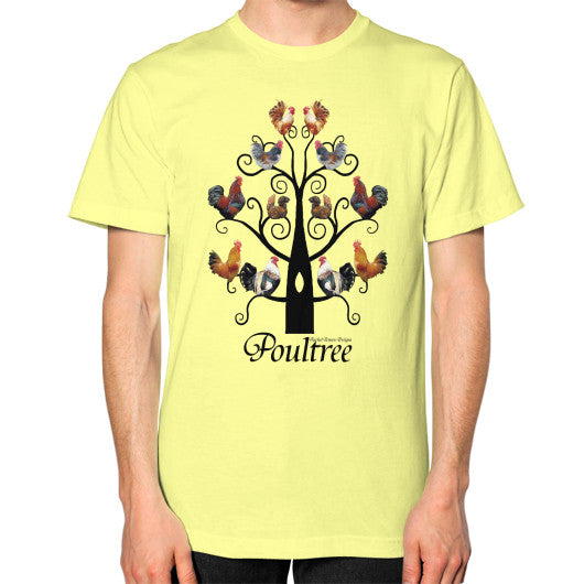 Poultree Unisex T-Shirt Lemon Rachel Jensen Designs