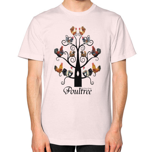 Poultree Unisex T-Shirt Light pink Rachel Jensen Designs