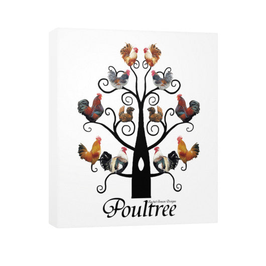 Poultree Vertical Canvas  Rachel Jensen Designs